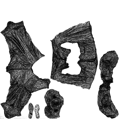 photogrammetry 3D man casual walking, realistic human model archviz FBX, wireframe top-down view
