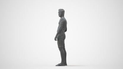 realistic 3D boy casual kids, scanned archviz people for Blender and 3ds Max, square thumbnail