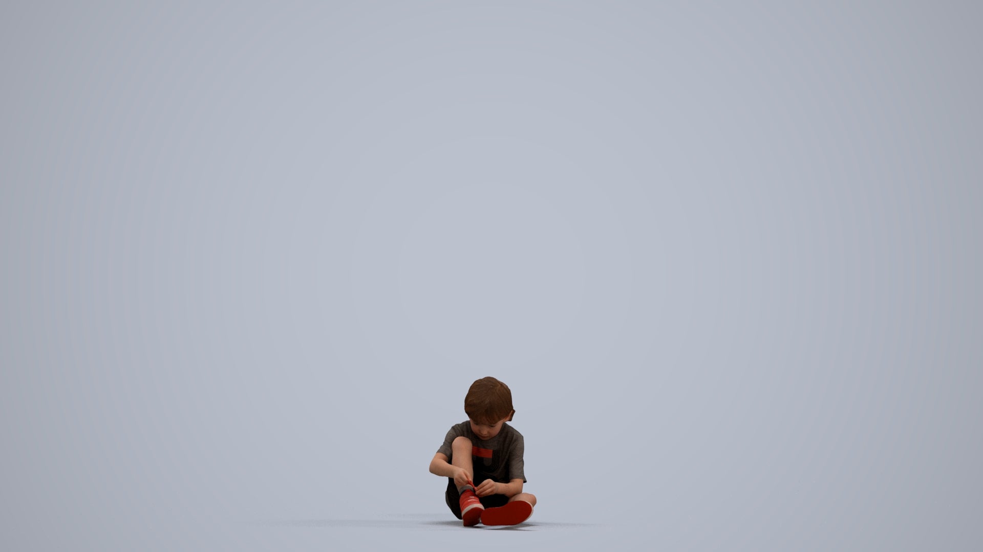 realistic 3D people boy casual kids, render-ready for V-Ray and Corona, FBX OBJ, standing pose render