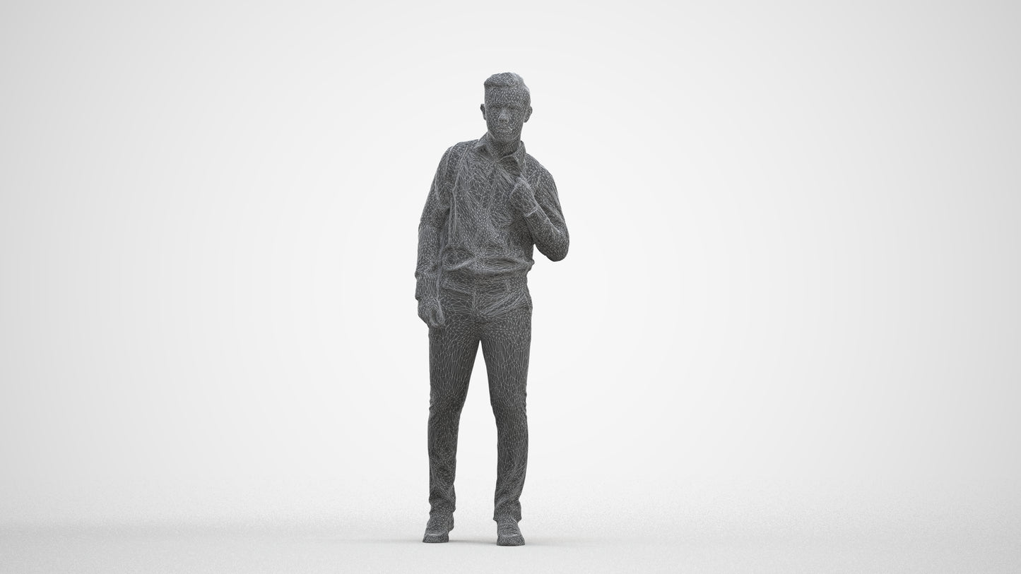 realistic 3D people boy kids, render-ready for V-Ray and Corona, FBX OBJ, three-quarter front view render