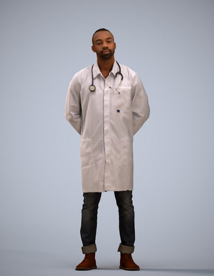 photogrammetry 3D man medical, realistic human model archviz FBX