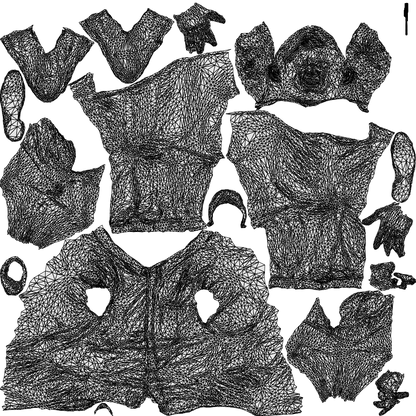 scanned 3D man casual business, photogrammetry people for Enscape and V-Ray, wireframe top-down view