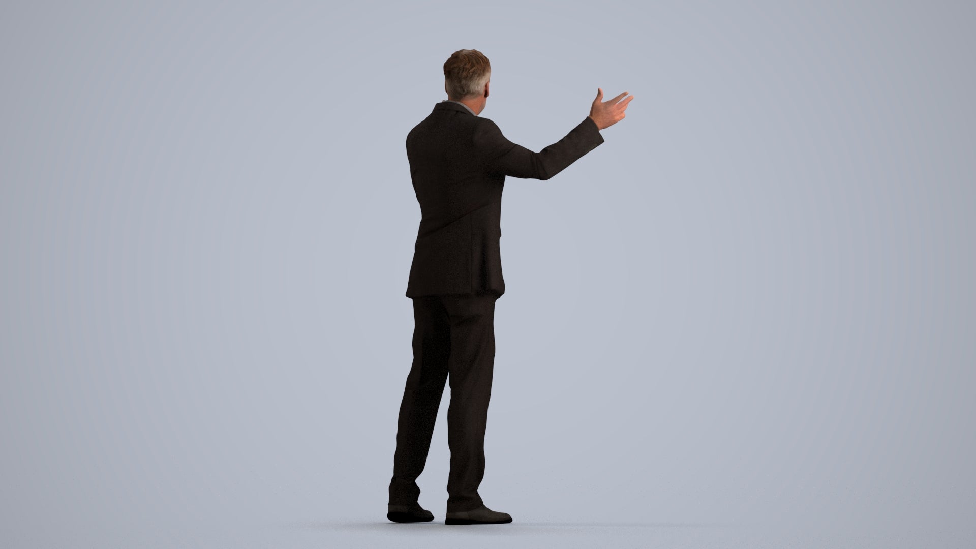 realistic 3D people man business, render-ready for V-Ray and Corona, FBX OBJ, front view render