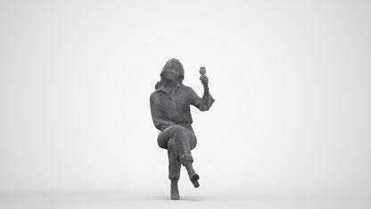 realistic 3D people woman casual formalaffairs, render-ready for V-Ray and Corona, FBX OBJ, three-quarter front view render