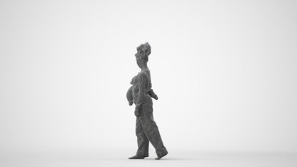 realistic 3D people girl kids, render-ready for V-Ray and Corona, FBX OBJ, square thumbnail