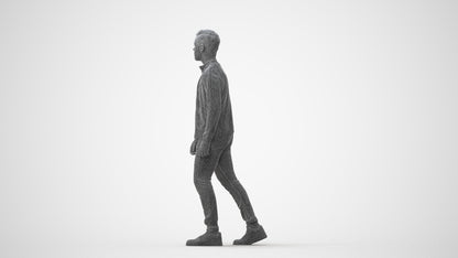 realistic 3D boy casual kids, scanned archviz people for Blender and 3ds Max, square thumbnail