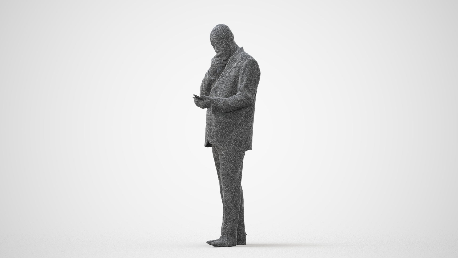 photogrammetry 3D man business, realistic human model archviz FBX, square thumbnail