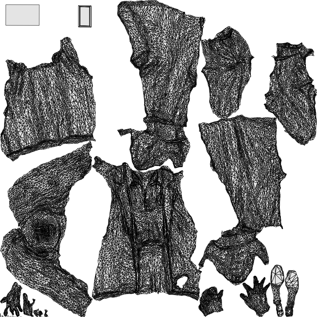 3D scanned woman business, photorealistic archviz people for Enscape and SketchUp, wireframe top-down view