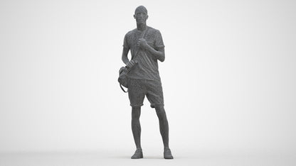 3D scanned man mix casual, photorealistic archviz people for Enscape and SketchUp, three-quarter front view render