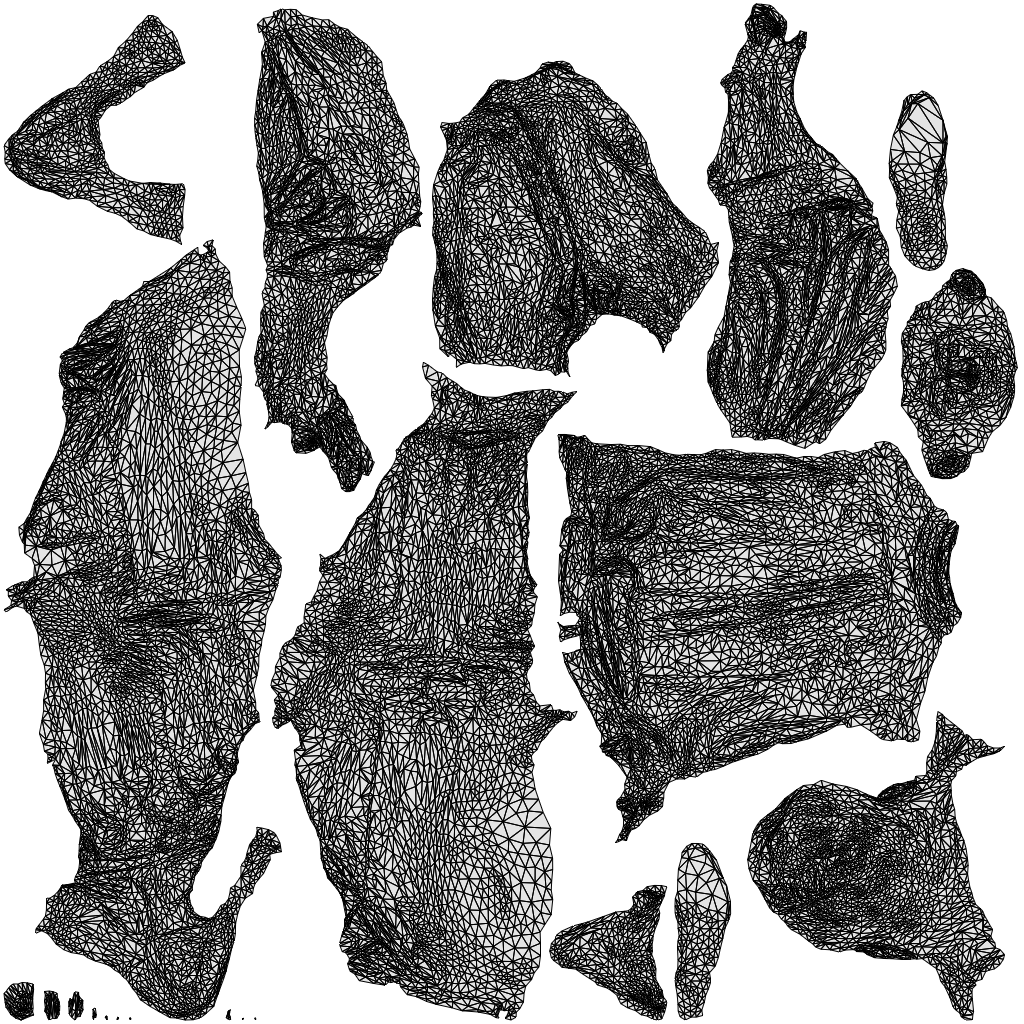 scanned 3D man casual sitting, photogrammetry people for Enscape and V-Ray, wireframe top-down view