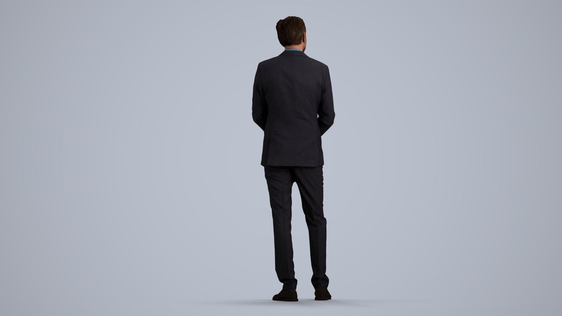 realistic 3D people man business, render-ready for V-Ray and Corona, FBX OBJ, front view render