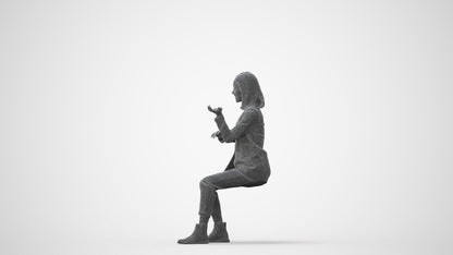realistic 3D woman business, scanned archviz people for Blender and 3ds Max, square thumbnail