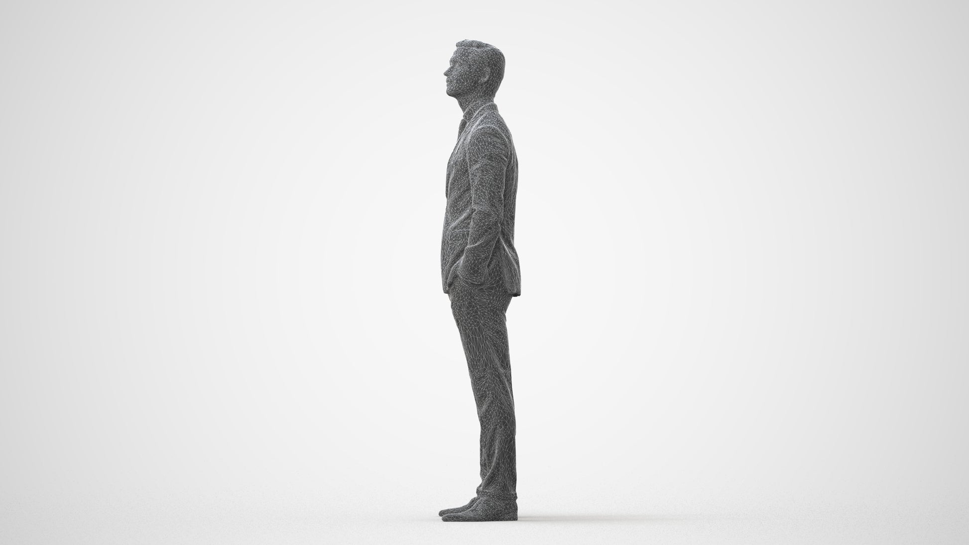 realistic 3D people man business, render-ready for V-Ray and Corona, FBX OBJ, square thumbnail