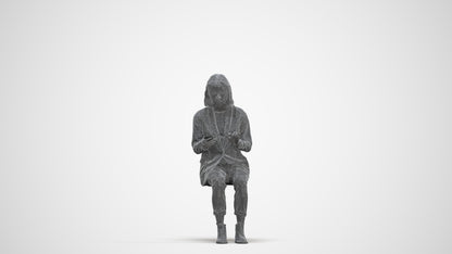 realistic 3D human woman business, archviz people FBX OBJ for Blender, three-quarter front view render
