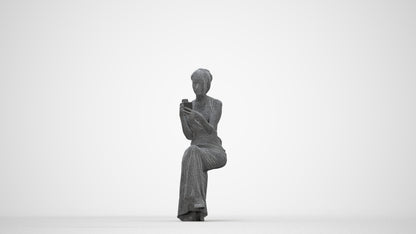 realistic 3D people woman formal formalaffairs, render-ready for V-Ray and Corona, FBX OBJ, wireframe back view
