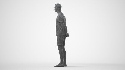 photogrammetry 3D man casual standing, realistic human model archviz FBX, square thumbnail