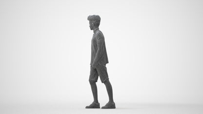 realistic 3D people boy casual kids, render-ready for V-Ray and Corona, FBX OBJ, square thumbnail