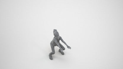 realistic 3D people girl casual kids, render-ready for V-Ray and Corona, FBX OBJ, wireframe three-quarter view