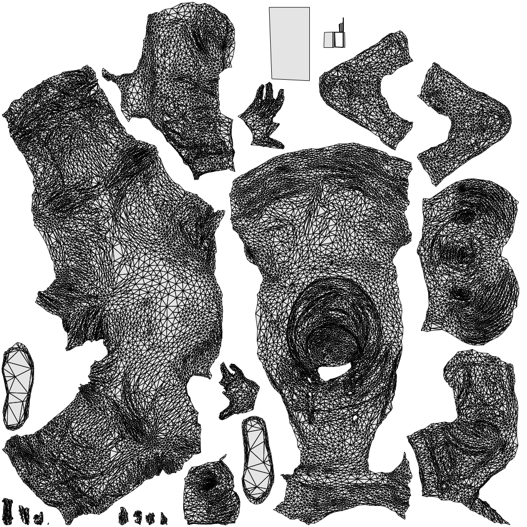 realistic 3D boy casual kids, scanned archviz people for Blender and 3ds Max, wireframe top-down view