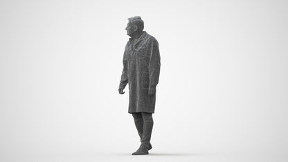3D human model man medical, photogrammetry scanned person for archviz, square thumbnail