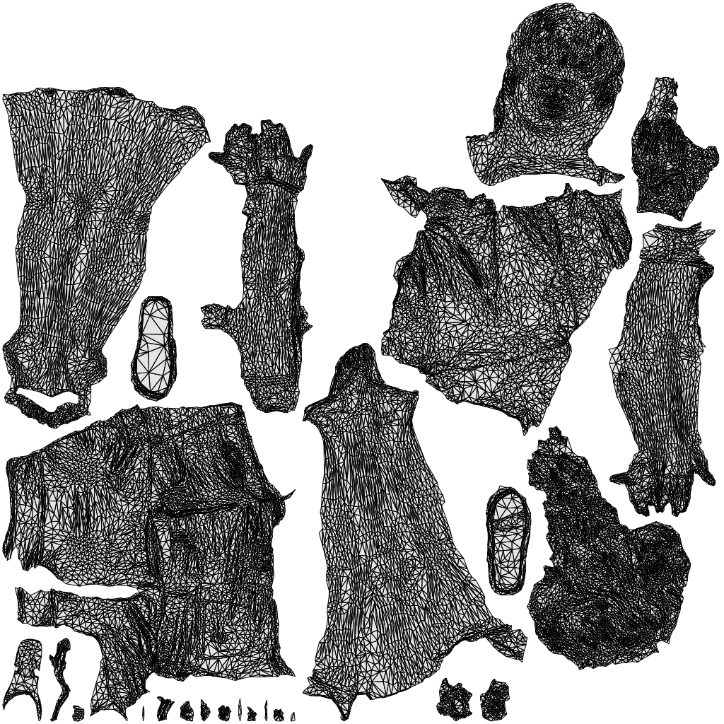 realistic 3D people girl casual walking, render-ready for V-Ray and Corona, FBX OBJ, wireframe top-down view