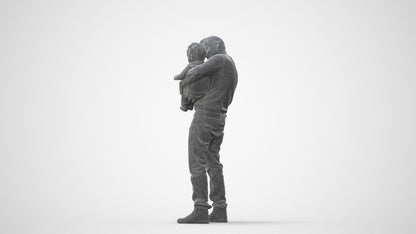3D people model boy casual kids, scanned human for 3ds Max rendering, square thumbnail