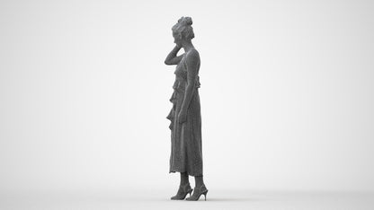 scanned 3D woman formal formalaffairs, photogrammetry people for Enscape and V-Ray, square thumbnail