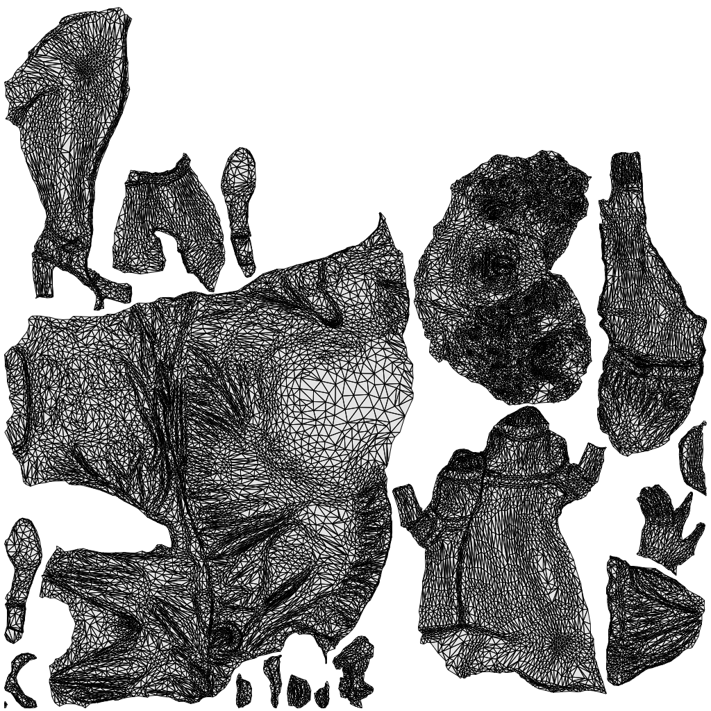 scanned 3D woman casual sitting, photogrammetry people for Enscape and V-Ray, wireframe top-down view