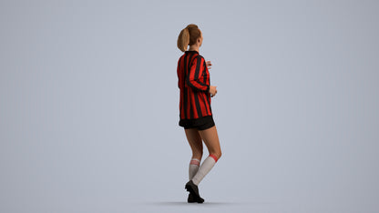 realistic 3D people woman sport, render-ready for V-Ray and Corona, FBX OBJ, front view render