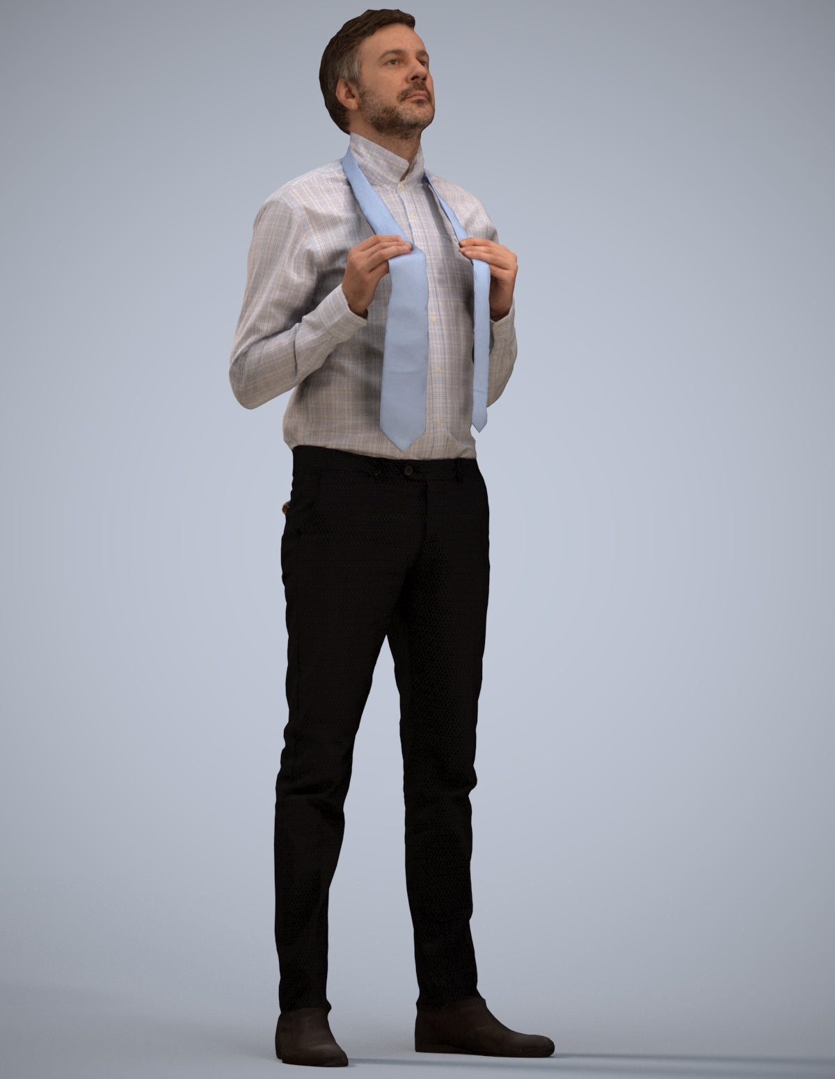 realistic 3D people man business mix, render-ready for V-Ray and Corona, FBX OBJ