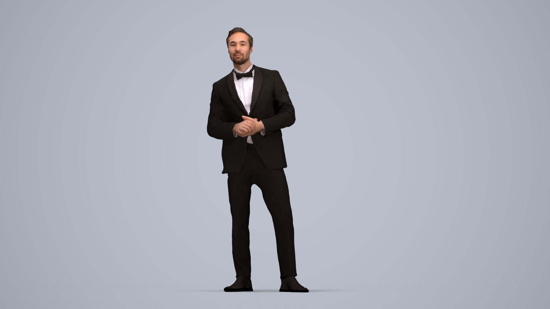 realistic 3D people man formal formalaffairs, render-ready for V-Ray and Corona, FBX OBJ, top-down view render