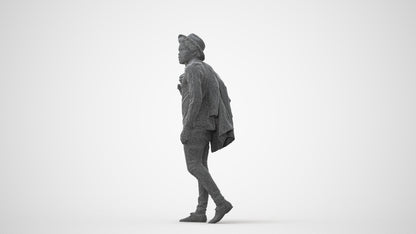 realistic 3D people man casual standing, render-ready for V-Ray and Corona, FBX OBJ, square thumbnail