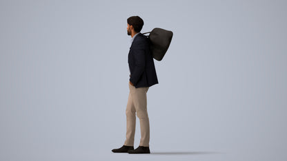 realistic 3D people man business, render-ready for V-Ray and Corona, FBX OBJ, three-quarter view render