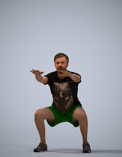 realistic 3D people man sport, render-ready for V-Ray and Corona, FBX OBJ