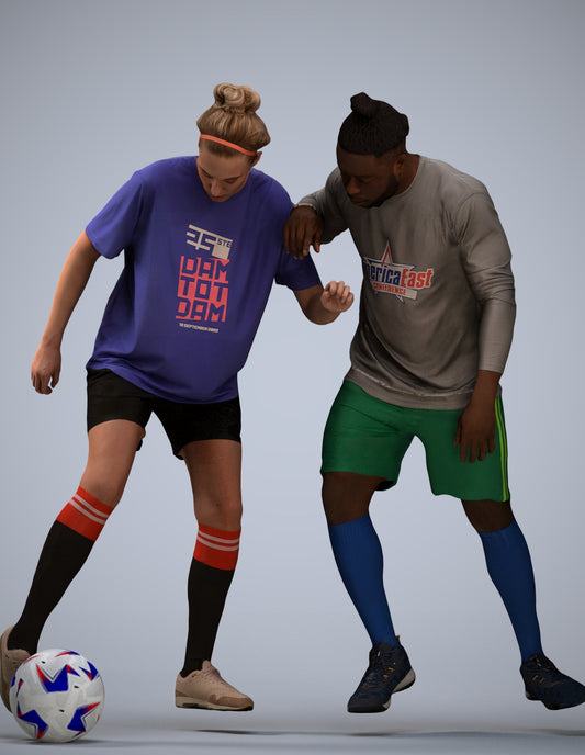 3D scanned woman sport, photorealistic archviz people for Enscape and SketchUp