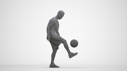 scanned 3D man sport, photogrammetry people for Enscape and V-Ray, three-quarter front view render