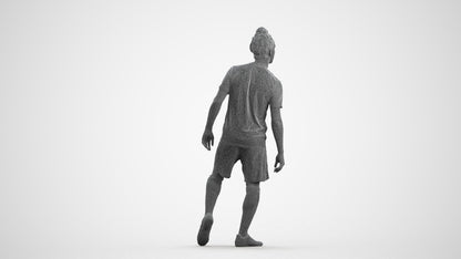 realistic 3D human man sport, archviz people FBX OBJ for Blender, wireframe front view