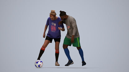 3D scanned woman sport, photorealistic archviz people for Enscape and SketchUp, top-down view render