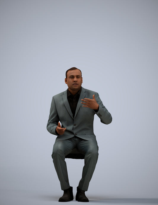 realistic 3D people man business, render-ready for V-Ray and Corona, FBX OBJ