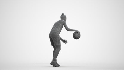 realistic 3D human woman sport, archviz people FBX OBJ for Blender, wireframe front view