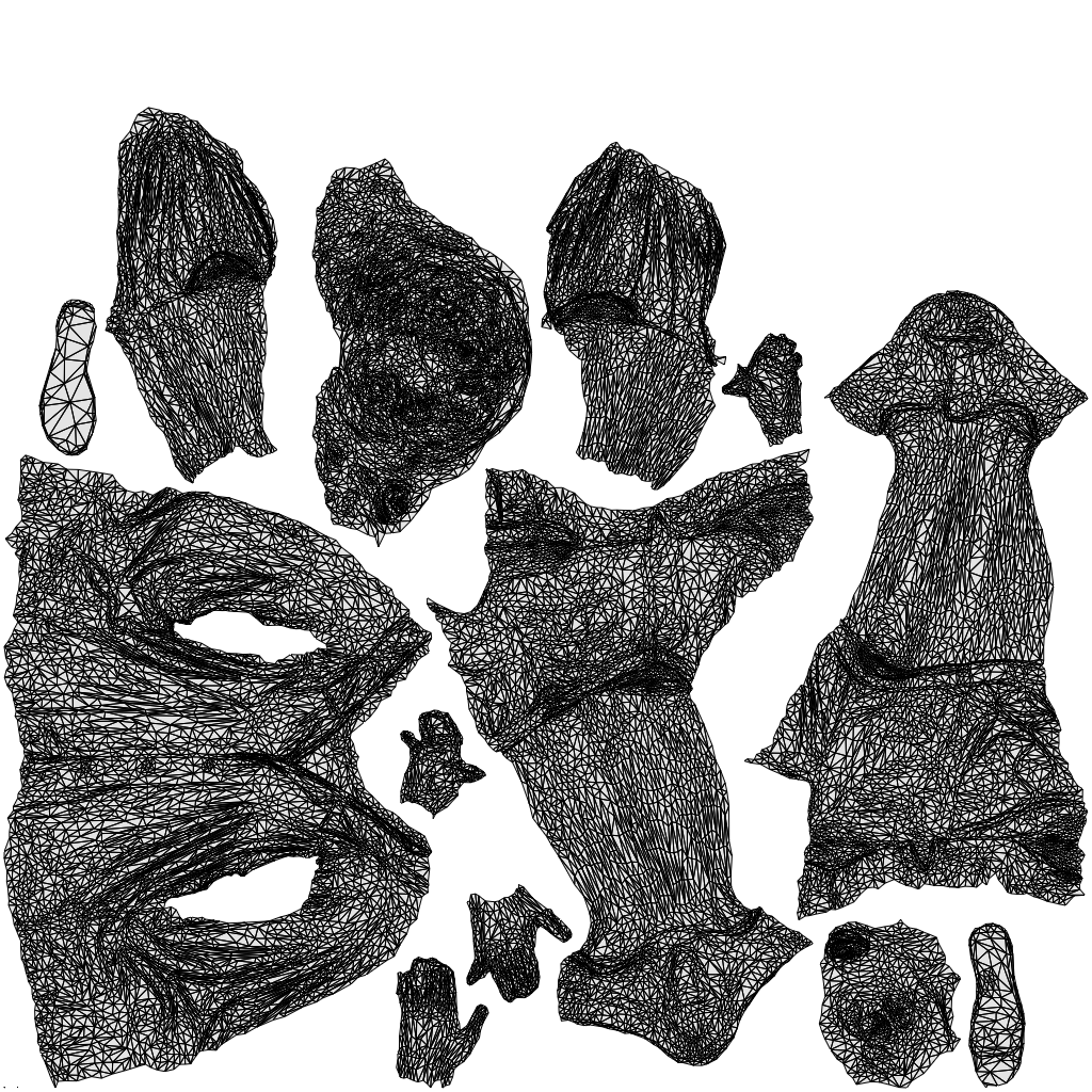 realistic 3D boy casual kids, scanned archviz people for Blender and 3ds Max, wireframe top-down view