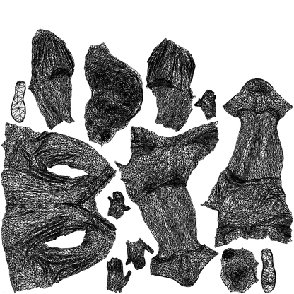 realistic 3D boy casual kids, scanned archviz people for Blender and 3ds Max, wireframe top-down view