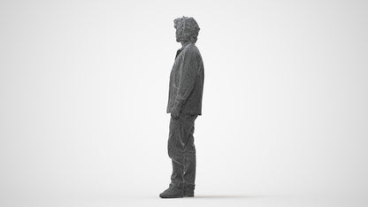 realistic 3D people man casual standing, render-ready for V-Ray and Corona, FBX OBJ, square thumbnail