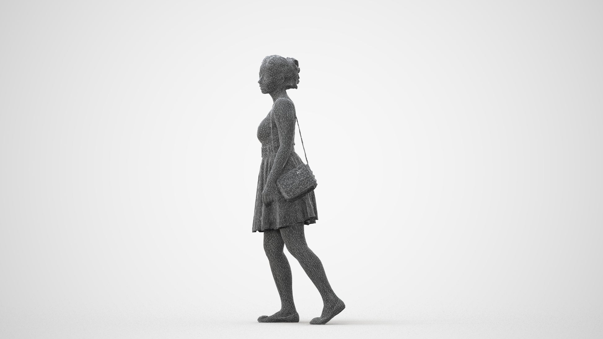 photogrammetry 3D woman formal formalaffairs, realistic human model archviz FBX, square thumbnail