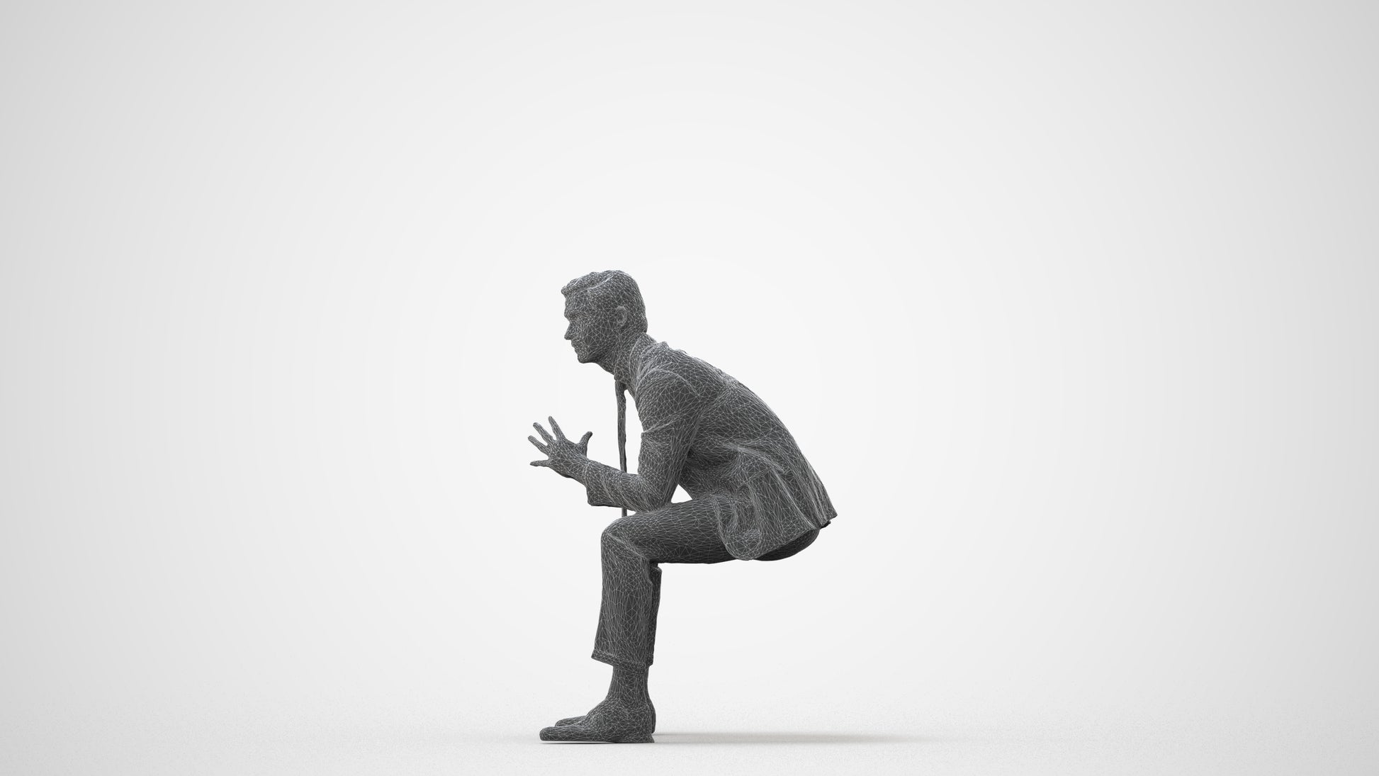 realistic 3D people man business, render-ready for V-Ray and Corona, FBX OBJ, square thumbnail