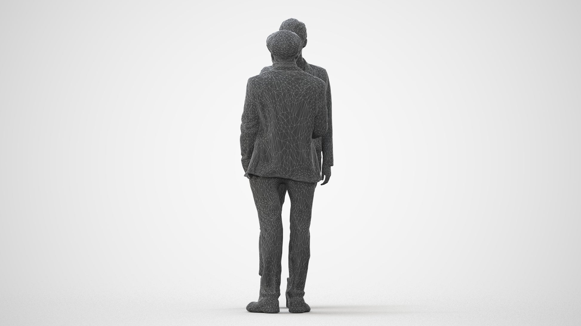 3D scanned woman business, photorealistic archviz people for Enscape and SketchUp, square thumbnail