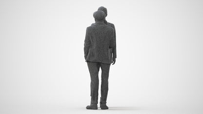 3D scanned woman business, photorealistic archviz people for Enscape and SketchUp, square thumbnail