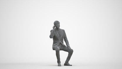 3D scanned man formalaffairs formal, photorealistic archviz people for Enscape and SketchUp, three-quarter front view render