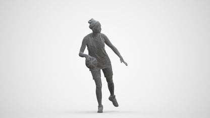 realistic 3D people woman sport, render-ready for V-Ray and Corona, FBX OBJ, three-quarter front view render
