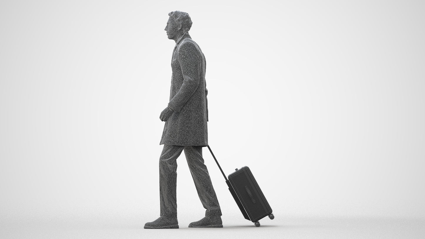 realistic 3D people man business, render-ready for V-Ray and Corona, FBX OBJ, square thumbnail